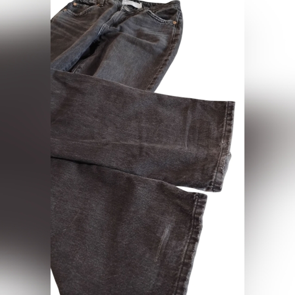 Garage 90's Straight | Washed Black Wide Leg Jeans | Size 25 - Picture 12 of 13